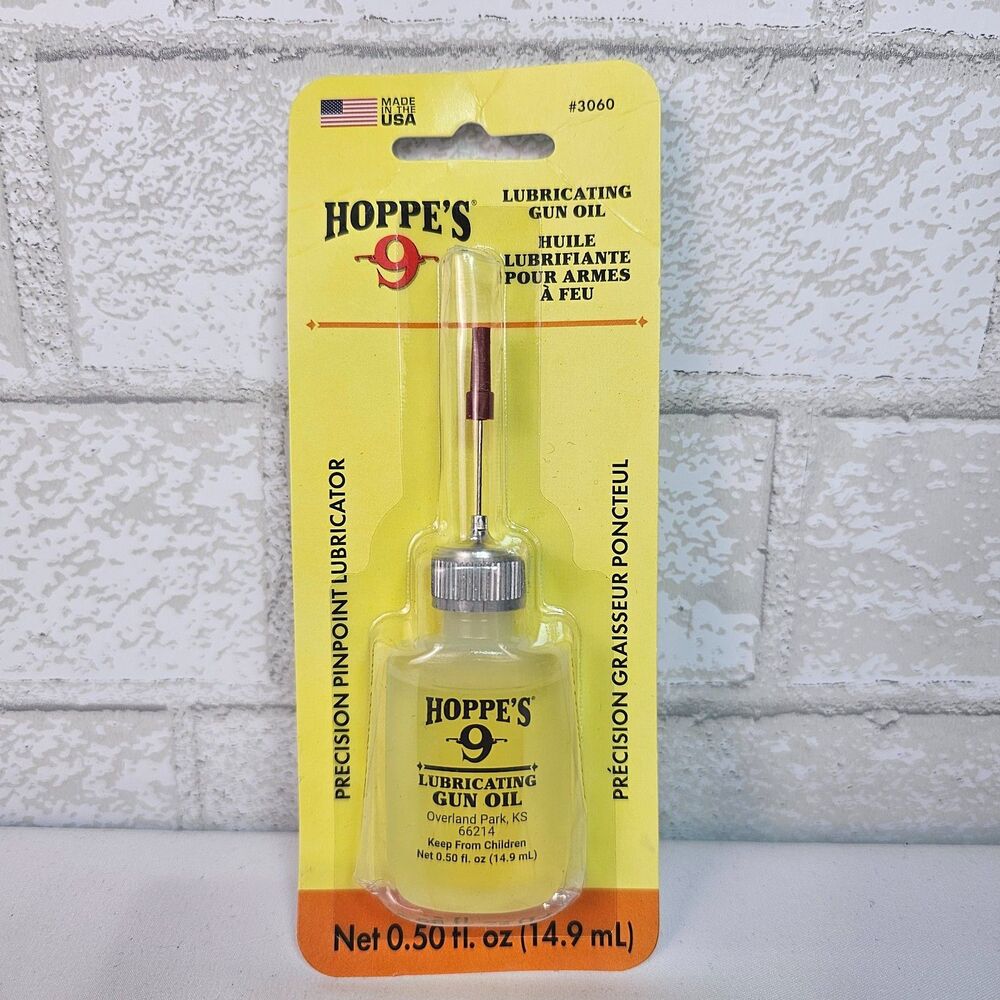 Hoppe's No. 9 Precision Lubricating Gun Oil 0.5 oz New Sealed Applicator